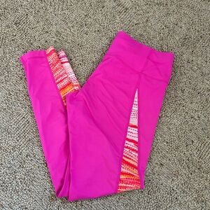 Athleta Womens Medium Athletic Leggings Pink